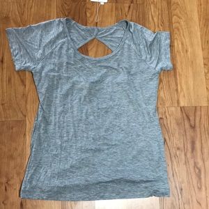 Gray yoga over shirt